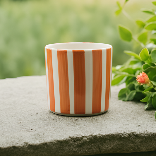 Seramik Kupa - Turuncu Çizgi