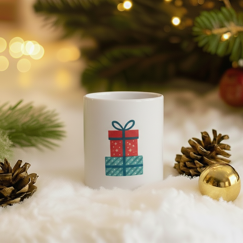 Seramik Kupa - Yılbaşı Hediye Kutuları