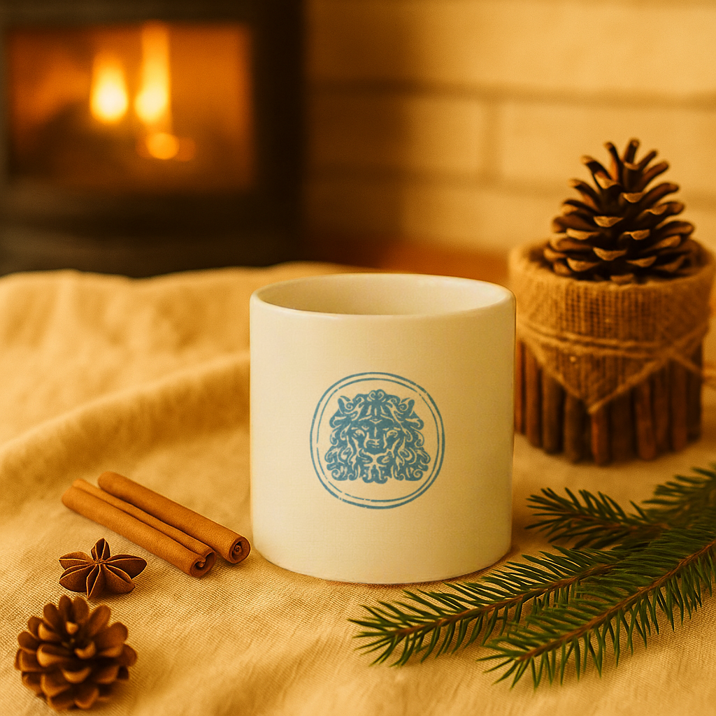 Seramik Kupa - Aslan Desen