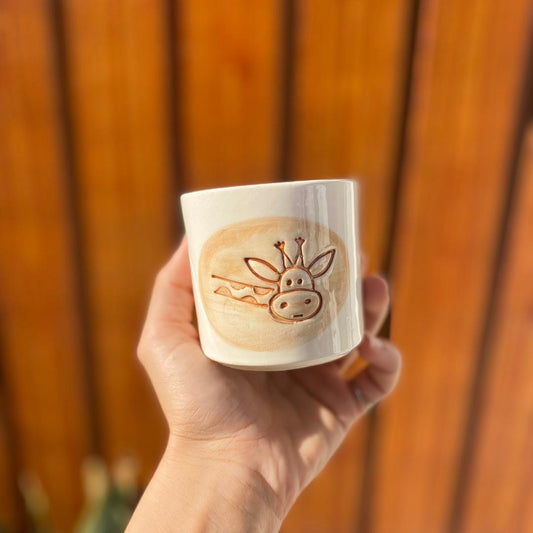 Seramik Kupa - Giraffe Short