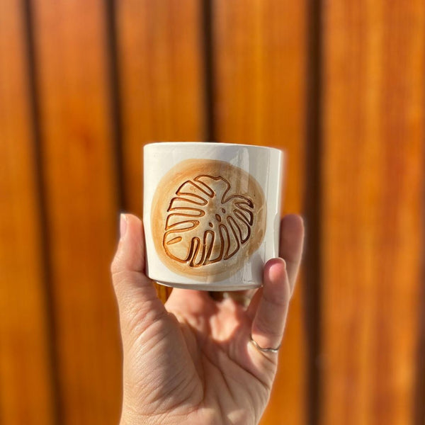 Seramik Kupa - Monstera