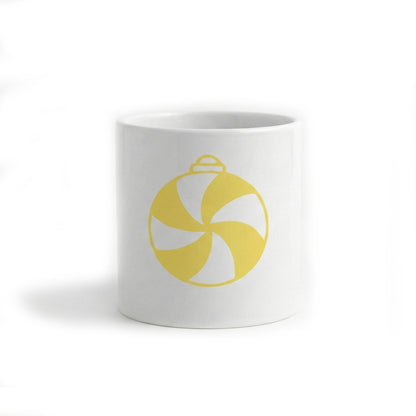 Seramik Kupa - Yılbaşı Süsü Sarı