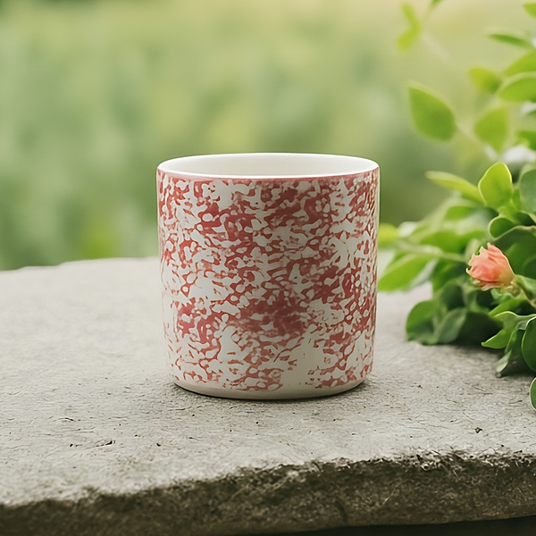 Seramik Kupa - Bordo Püskürtme