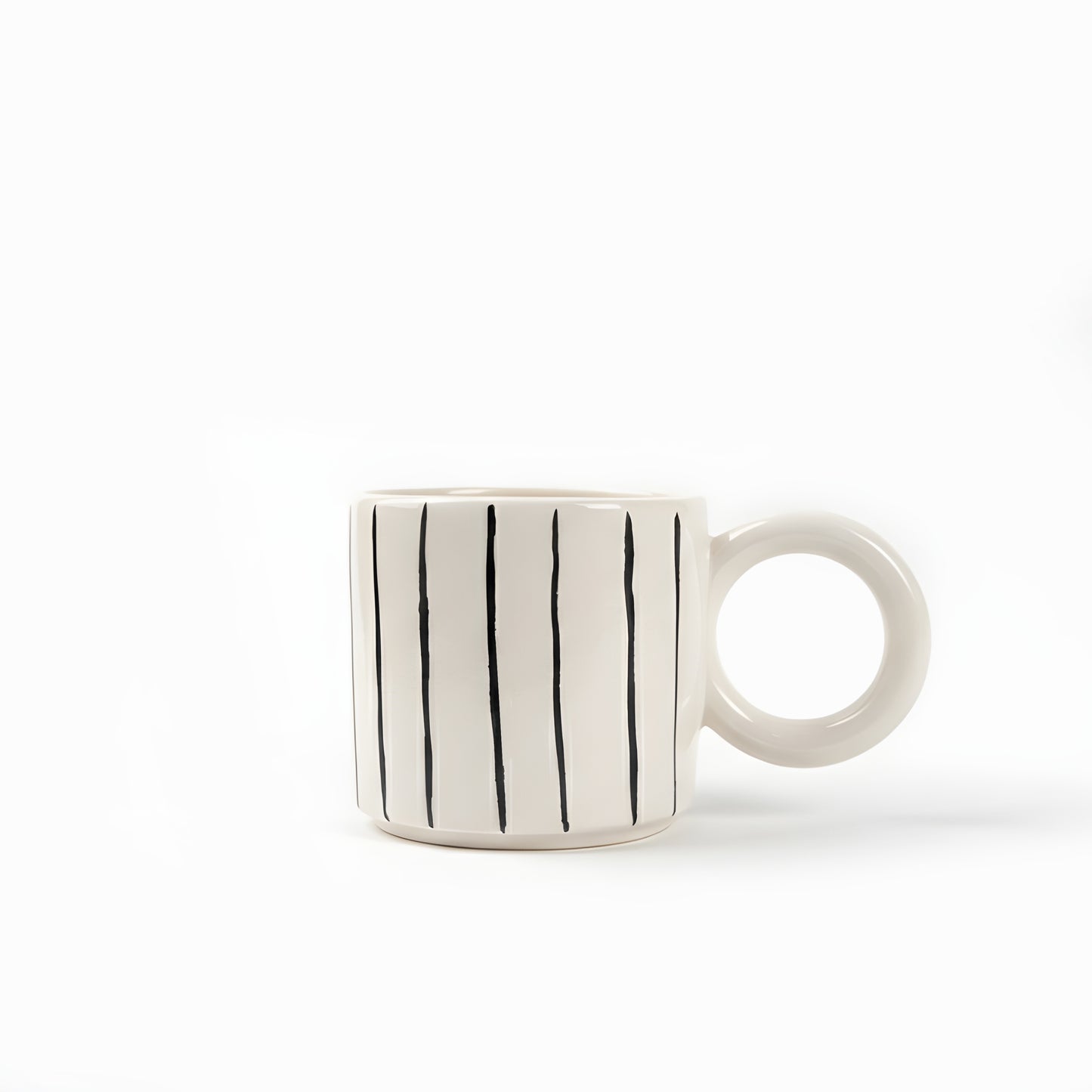 Seramik Kupa - Strand Dark Stripes