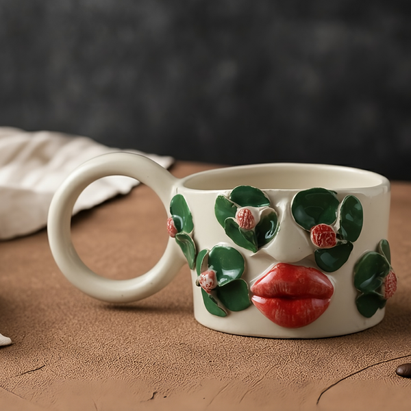 Seramik Kupa - Halka Kulp Dudak