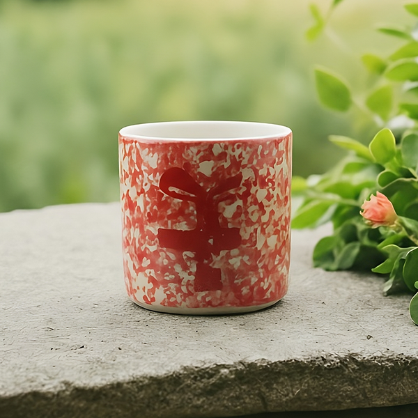 Seramik Kupa - Kırmızı Püskürtme