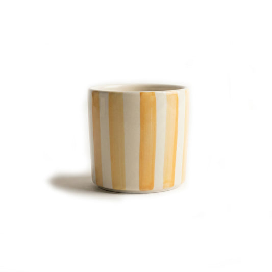 Seramik Kupa - Sarı Çizgi