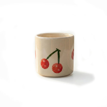Seramik Kupa - Vişneler