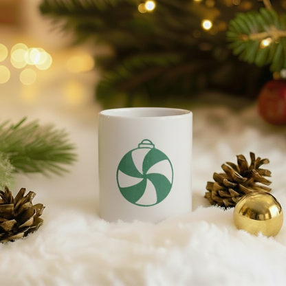 Seramik Kupa - Yılbaşı Süsü Yeşil